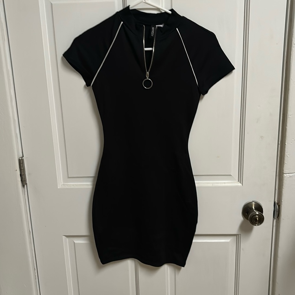 Black tight dress